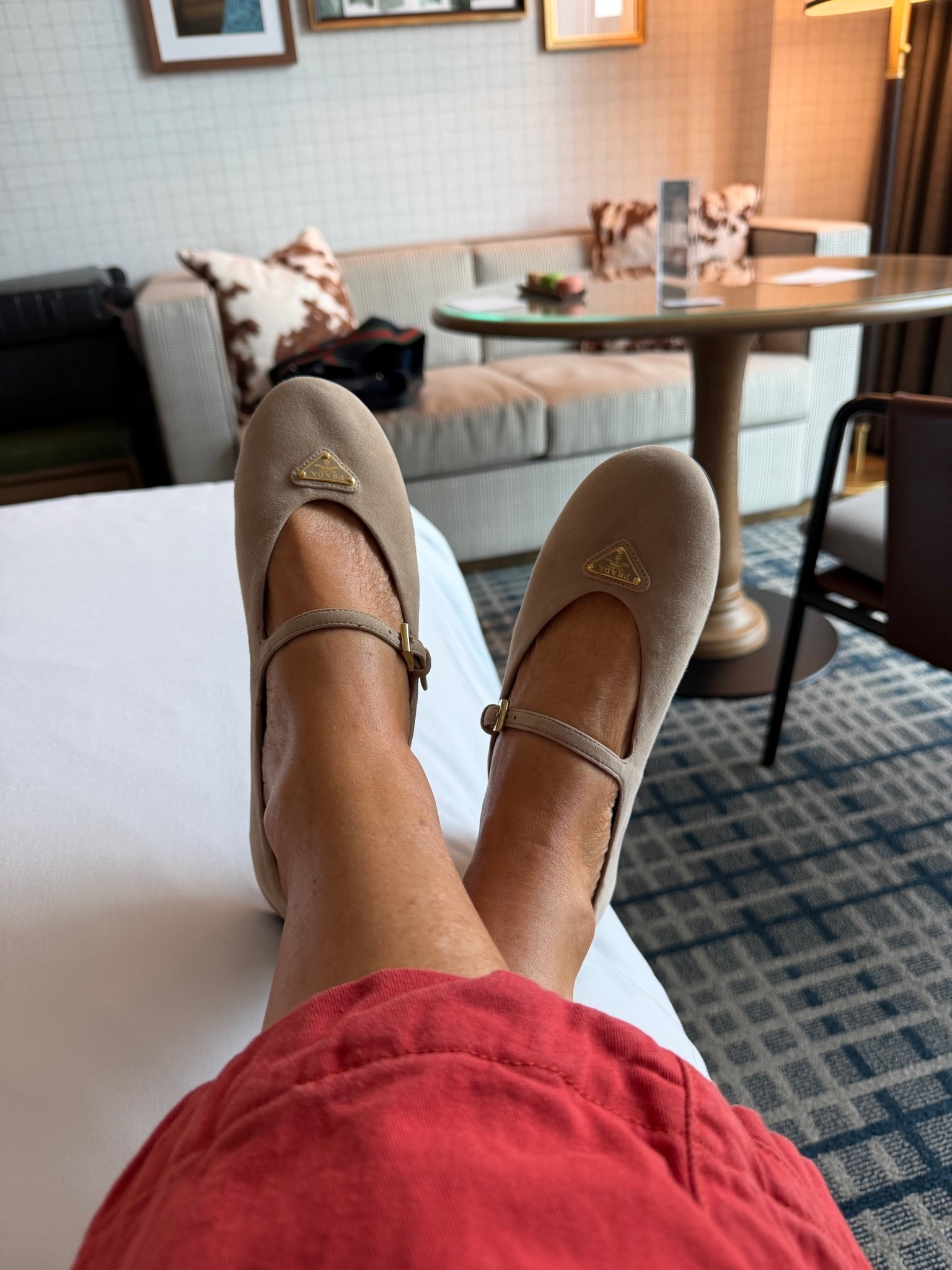 Prada Mary Janes in suede. If between sizes, size up. They run a tad small

#LTKOver40