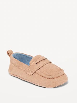 Unisex Faux-Suede Moccasin Slippers for Baby | Old Navy (US)
