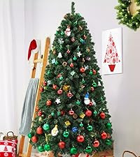 Yaheetech 4.5ft Pre-lit Artificial Christmas Tree with Incandescent Warm White Lights, Snow Flock... | Amazon (US)