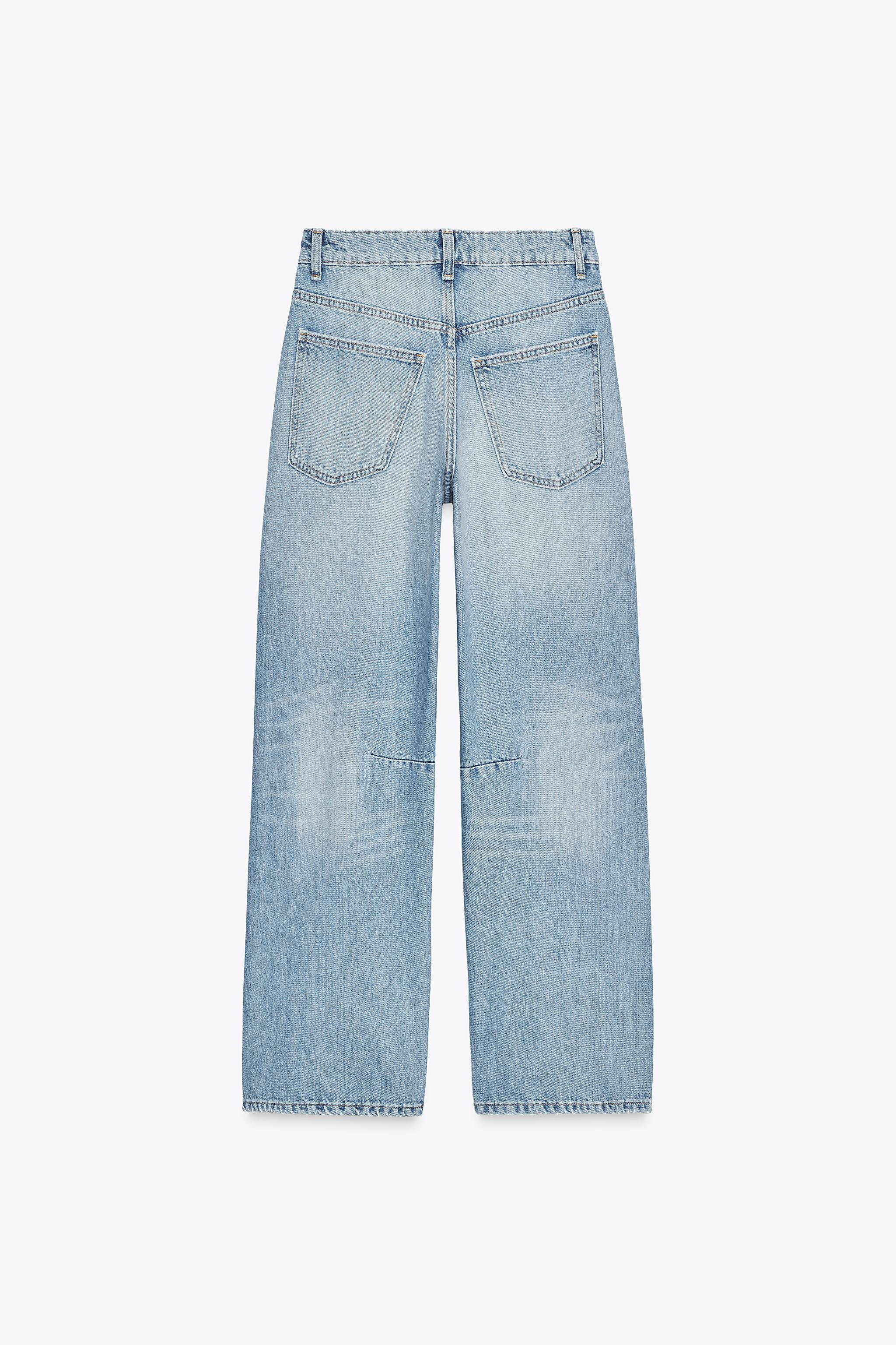 MID-WAIST - BAGGY BALLOONMid-waist jeans with five pockets. Twisted seam detail. Front zip and me... | Zara UK
