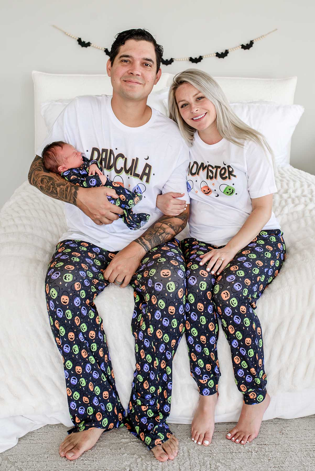 Halloween Bamboo Waffle Unisex Pajama Pants | Candy Crawl | Caden Lane