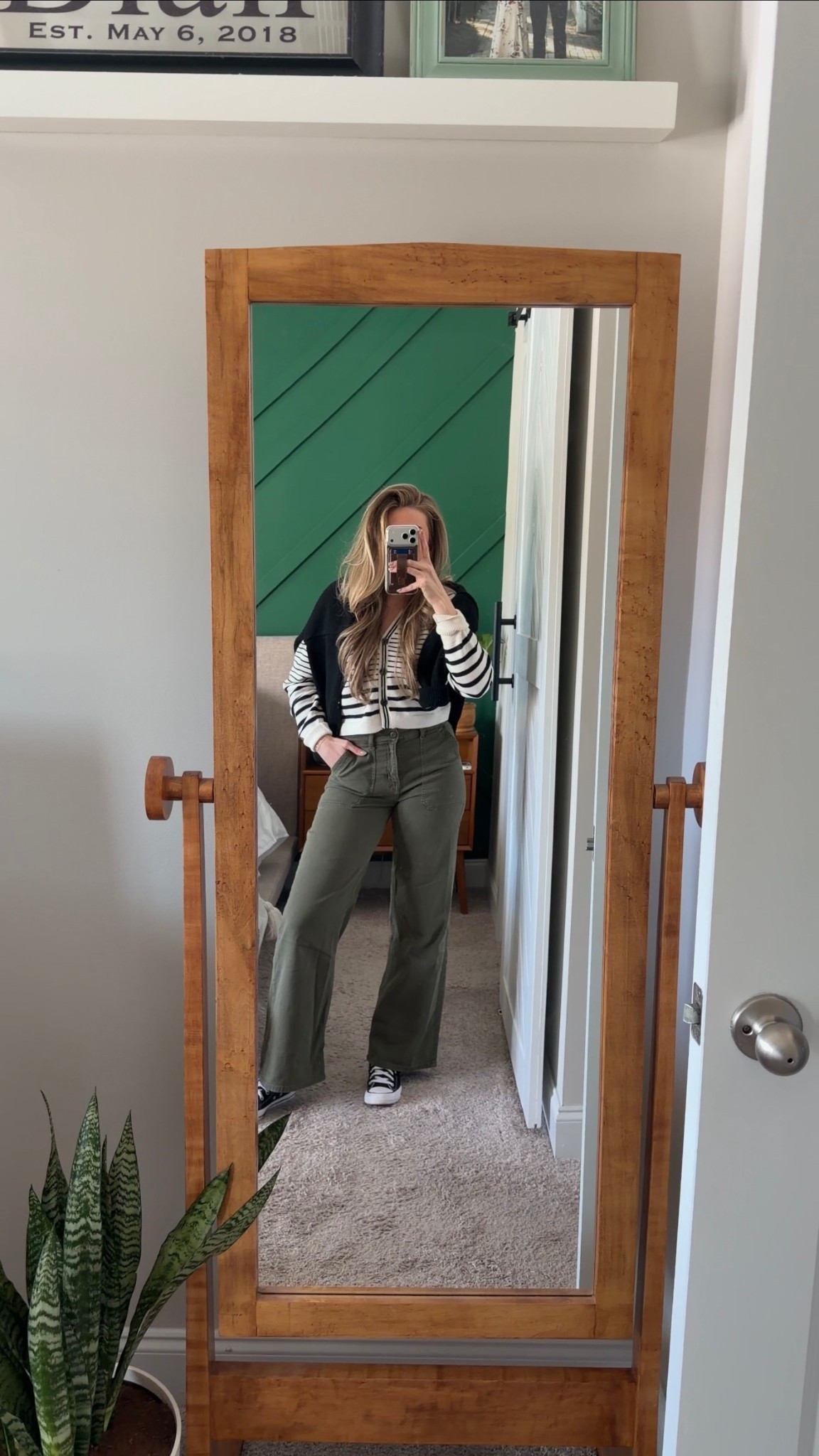 Striped cardigan: small
Knit sweater: medium
Converse: run tts
Pants are old from American eagle, but linking similar styles 

ootd / winter outfit / wfh outfit / casual style / elevated basics / for her / Heather Blair 

#LTKSeasonal #LTKWorkwear #LTKootd