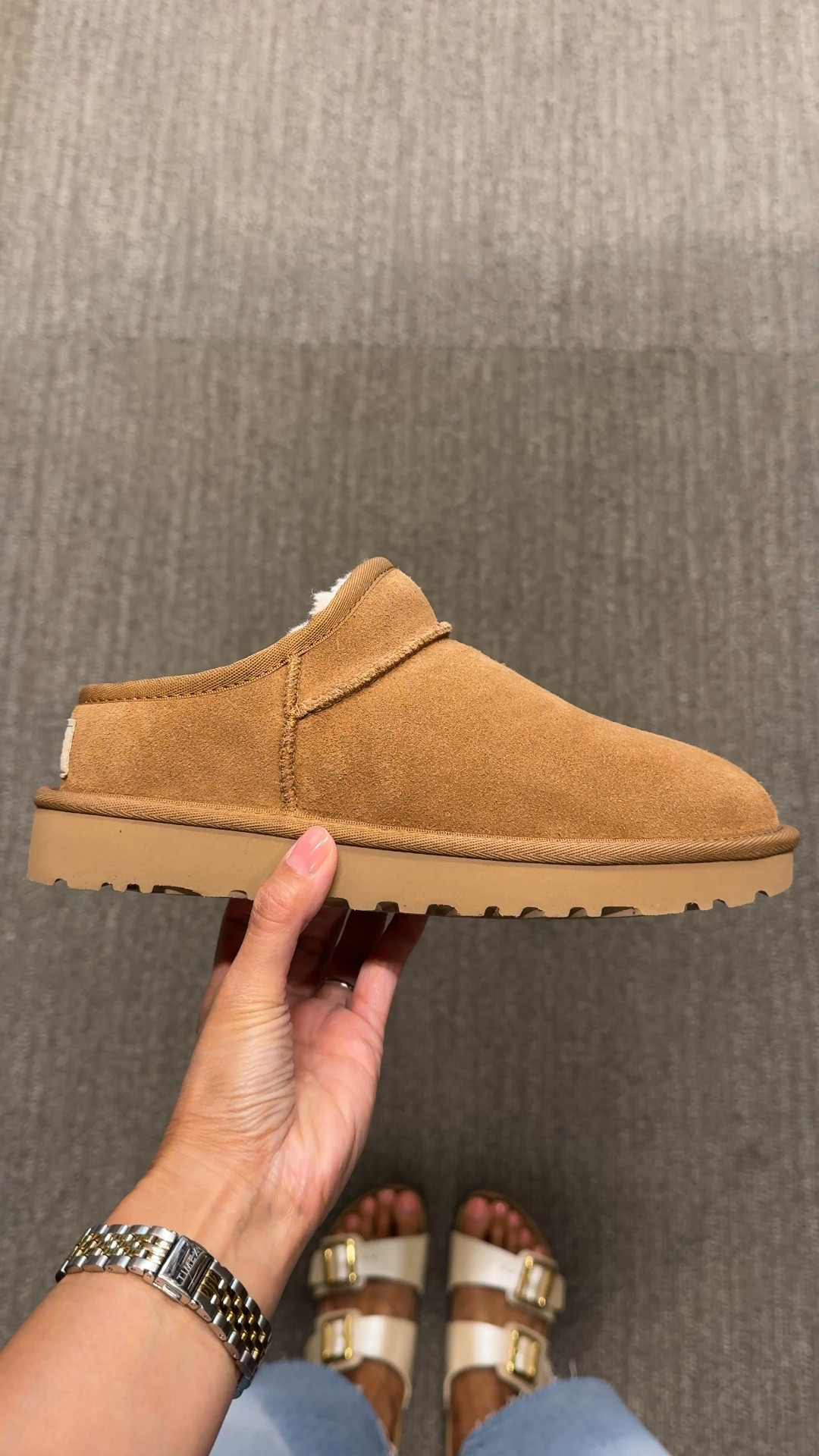 Fall shoes. Fall style. Fall oufit. Uggs. 
I like this slip on style. Almost identical to the micro uggs, except that this pair doesn’t have pull tag in the back  
True to size. 
Jeans true to size  

#LTKShoeCrush #LTKFindsUnder100 #LTKOver40