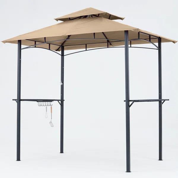 8 Ft. W x 5 Ft. D Steel Patio Grill Gazebo | Wayfair North America