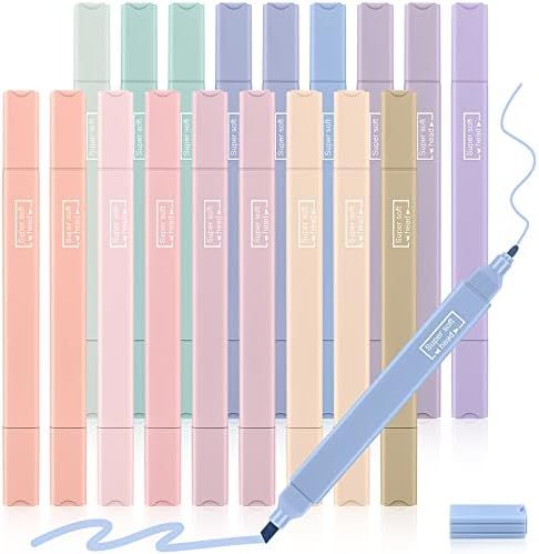 Aodaer 18 Pieces Bible Highlighters No Bleed Gel Aesthetic Pens Cute Pastel Highlighters Mild Ass... | Amazon (US)