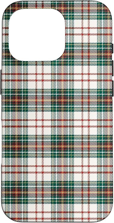 Plaid Christmas Red and Green Pattern Holiday Plaid Tartan Case for iPhone 16 Pro | Amazon (US)