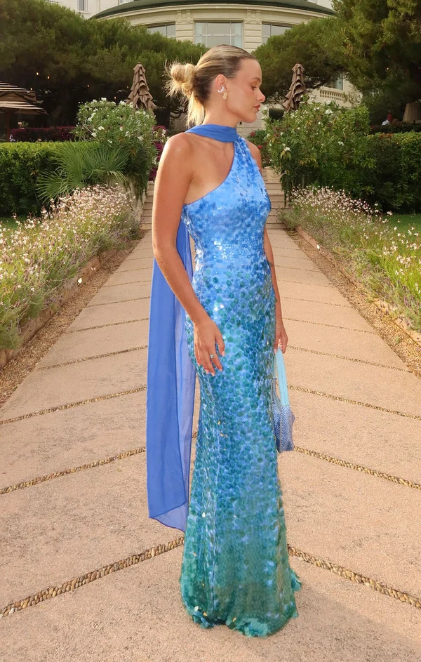 Giselle Maxi Dress ~ Sapphire Sequins | Show Me Your Mumu