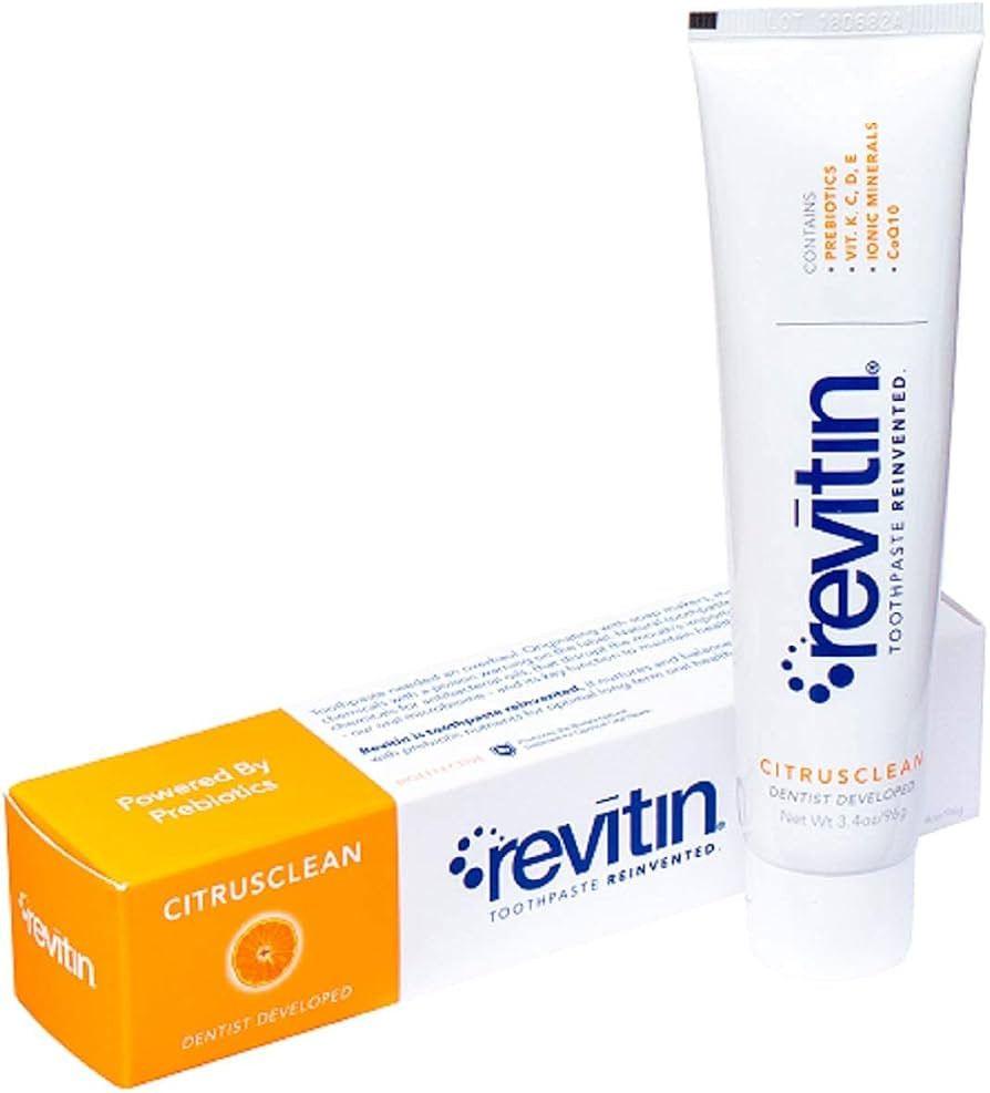Revitin Natural Toothpaste and Prebiotic Oral Therapy 3.4oz | Amazon (US)