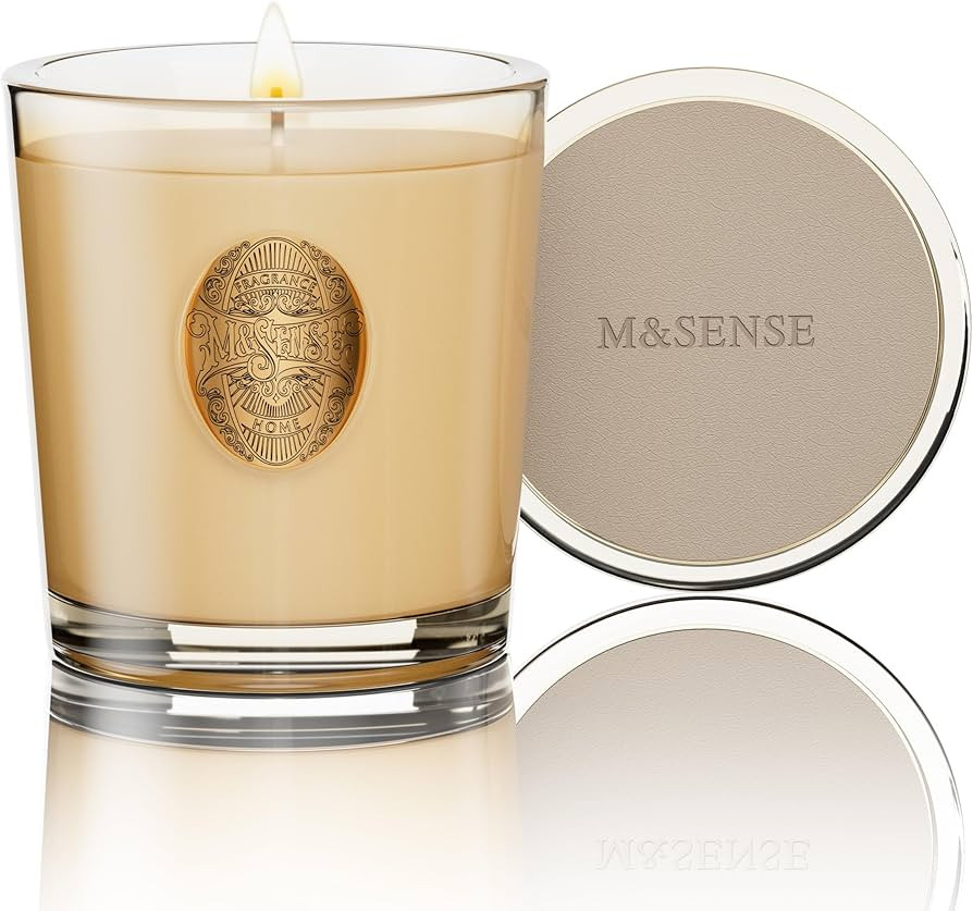 M&SENSE Natural Soy Wax, Cheer Champagne Scented Uplifting Strong Aromatherapy Candle Gift for Me... | Amazon (US)