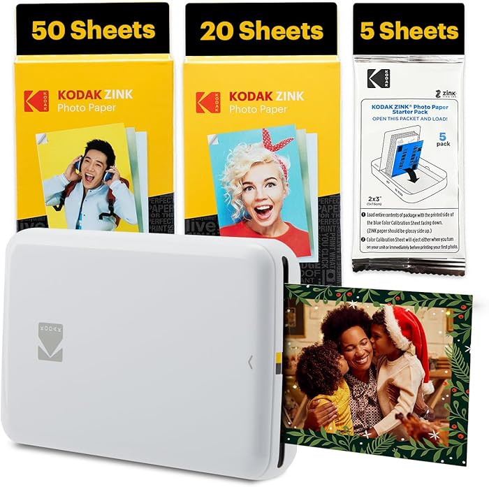 KODAK Step Instant Smartphone Photo Printer - 75 Sheets Bundle - Portable Mini Color Wireless Mob... | Amazon (US)