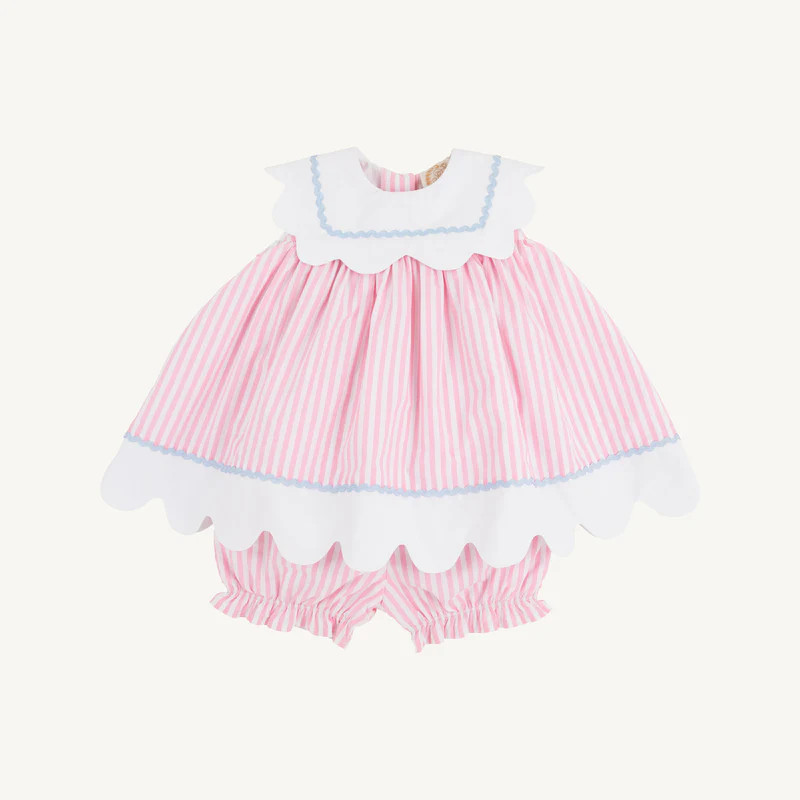 Pier Party Pink Pinckney Pink Stripe with Worth Avenue White & Buckhead Blue | The Beaufort Bonnet Company