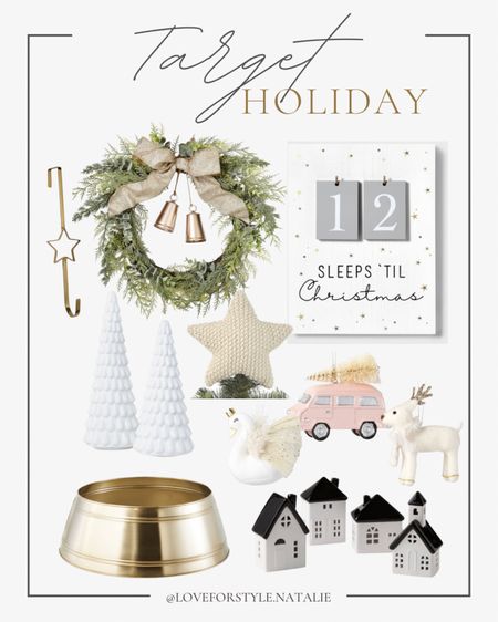 Target Holiday | gold home decor | holiday home | gold tree collar | holiday star | Christmas countdown 

#LTKSeasonal #LTKhome #LTKHoliday
