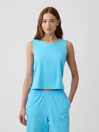 Crewneck PJ Shell Tank Top | Gap Factory