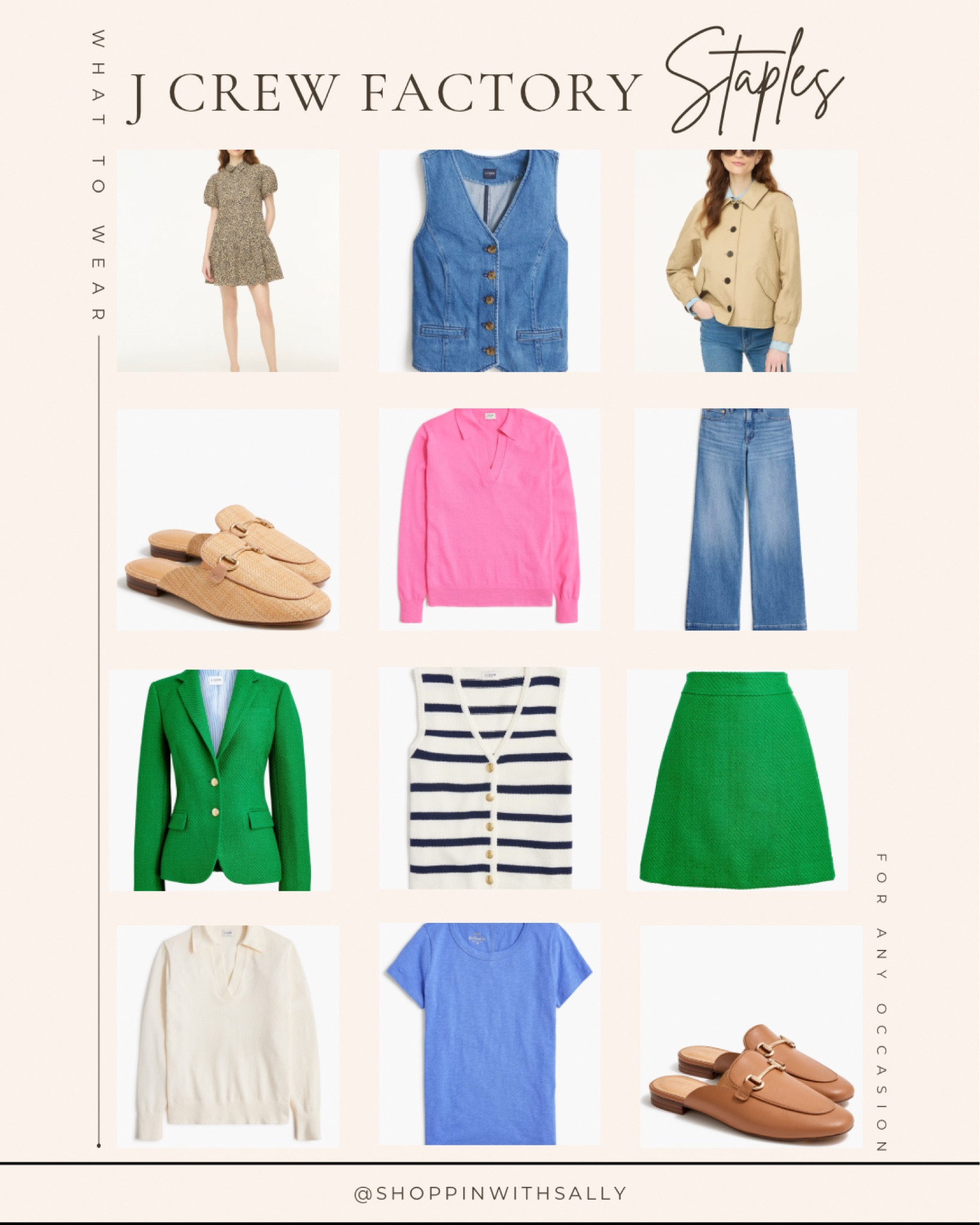 Soooo many cute J Crew Factory staples for casual or for the workplace!!! #hocspring 

#LTKWorkwear #LTKMostLoved #LTKFindsUnder100