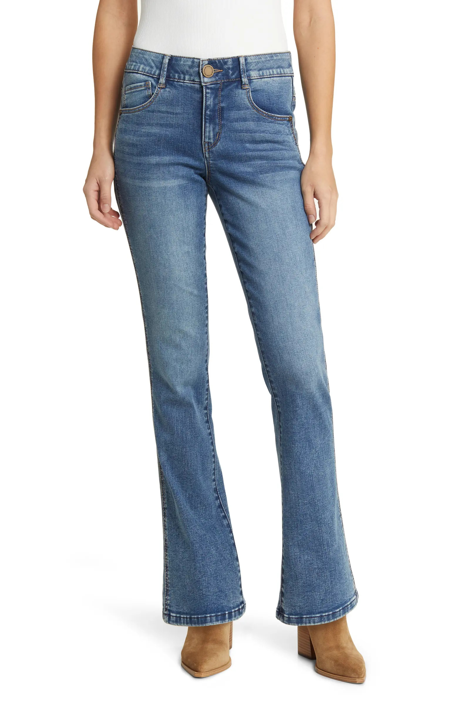 'Ab'Solution High Waist Itty Bitty Bootcut Jeans | Nordstrom