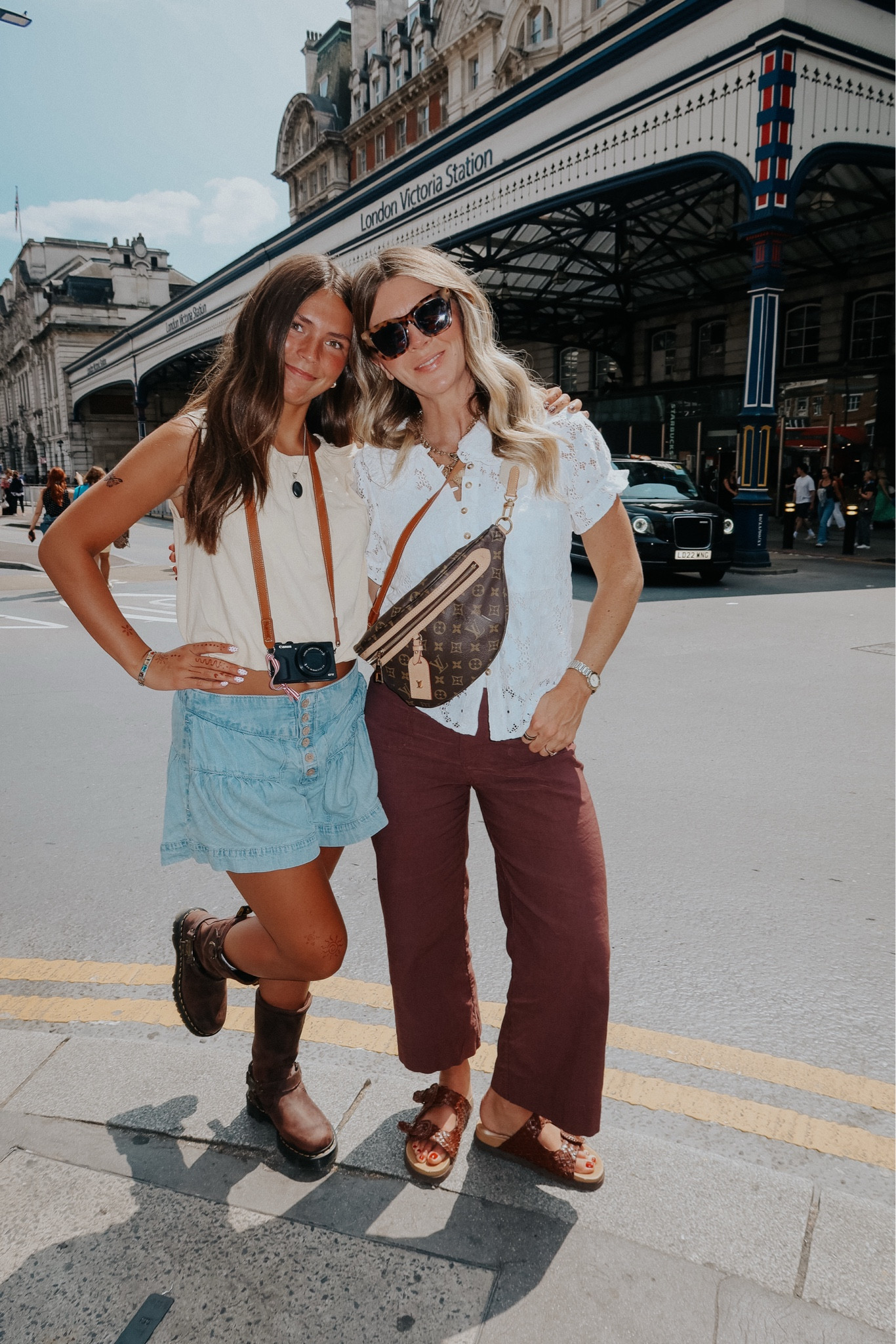 BROOKE20 for 20% off Anthropologie 

•Ella’s shorts true to size 
•Ella’s yellow top true to size 
•My white top size up
•Pants I like these a size up 