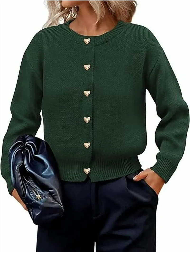 PRETTYGARDEN Cardigan Sweaters for Women Long Sleeve Open Front Button Down Trendy Fall Fashion K... | Walmart (US)