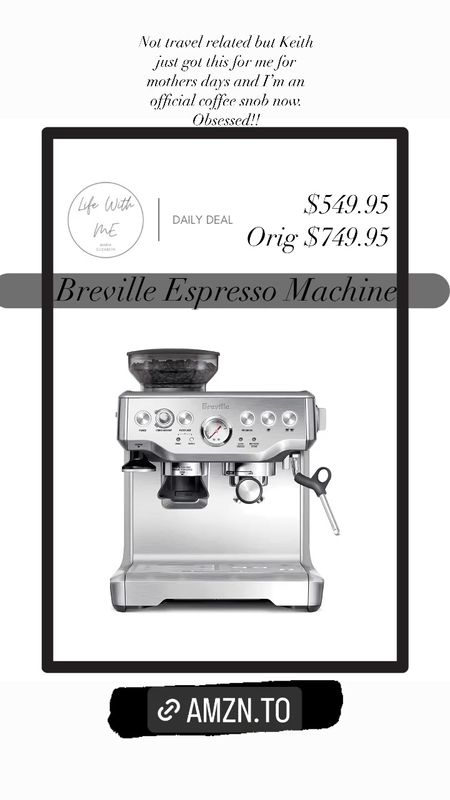 Amazon prime day. Breville espresso machine. Coffee machine. 

#LTKsalealert #LTKxPrimeDay #LTKhome