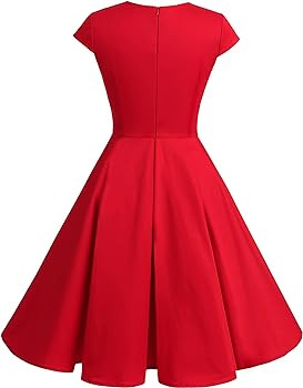 Bbonlinedress Women Short 1950s Retro Vintage Cocktail Party Swing Dresses | Amazon (US)