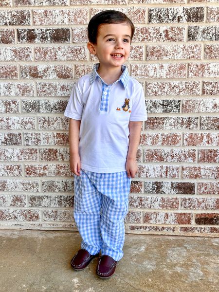 The cutest spring, Easter look for a toddler boy from The Smocked Flamingo! I think this will be perfect for school photos and the Easter egg hunt. Turner is 28 lbs and 37.5” wearing a 3T. He has plenty of room to wear this again next year! #ad @thesmockedflamingo

#LTKkids #LTKfamily #LTKbaby