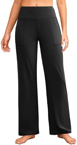 Wide Leg Yoga Pants Women Elastic High Waisted Lounge Pants Loose Causal Comfy Trousers with Pock... | Amazon (US)