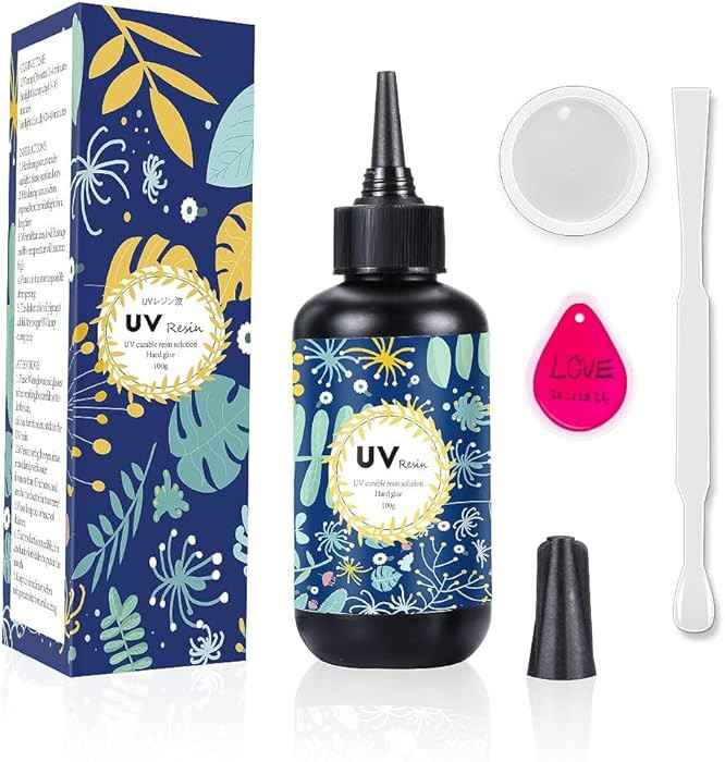 Crystal Clear Hard UV Resin Upgraded Formula Ultraviolet Fast Curing for Jewelry Making Craft Dec... | Amazon (US)