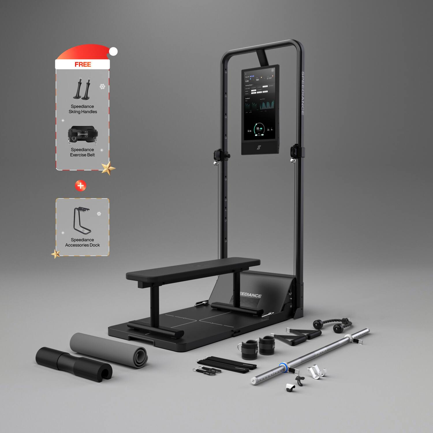 Speediance - Smart Home Gym, Gym Monster 2 Works, Smart AI-Powered Multi-Functional Smith Machine for Home Workout - Black | Best Buy U.S.