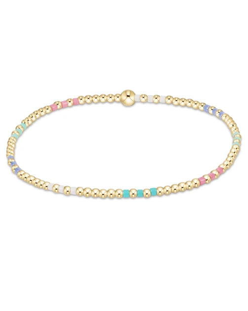 Hope Joy Pattern 2mm Bead Bracelet Hot Mess SS25 by Enewton | ish Boutique