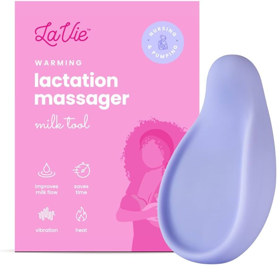 LaVie Warming Lactation Massager 3-in-1 Adjustable Heat + Vibration for Breastfeeding, Nursing, P... | Amazon (US)