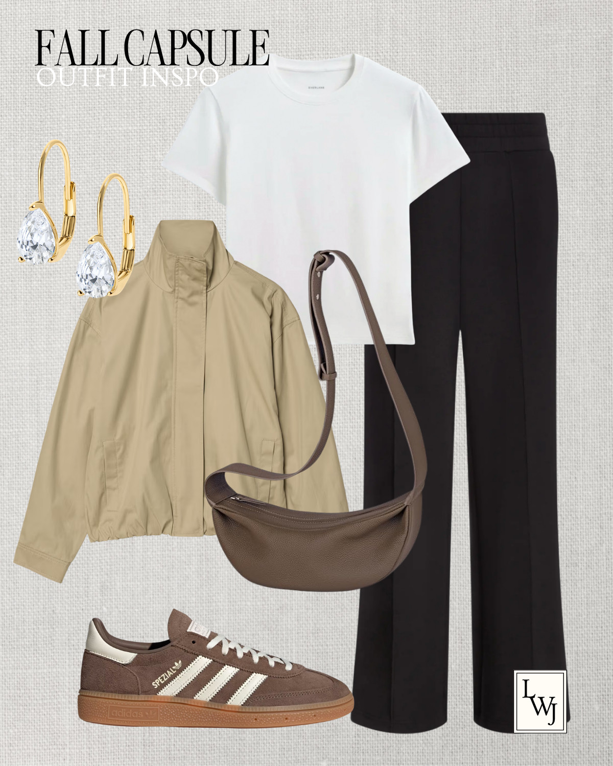 fall capsule wardrobe -- simple & polished outfit inspo fall style / fall outfits / aritzia / banana republic / jcrew / mango / varley / quince / wide leg jeans / straight leg jeans / ankle jeans / ballet flats / suede loafers / kitten heel booties / everyday leather boots / waterproof boots / matching sets / sherpa jacket / fleece jacket / adidas spezial sneakers / clog mules / bucket tote / suede tote / tory burch romy/ fc26

#LTKootd #LTKSeasonal