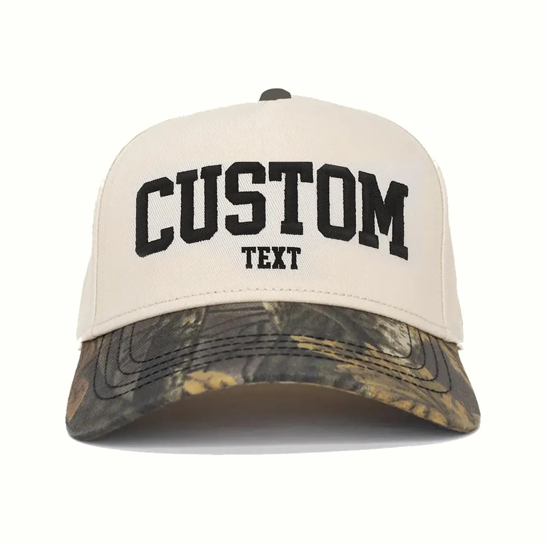 Custom Embroidered Camo Snapback Hat: Personalized Text | Etsy (Global)