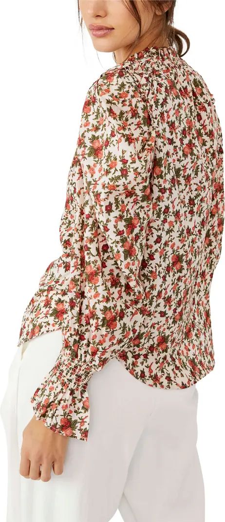 Free People Meant To Be Floral Cotton Blouse | Nordstrom | Nordstrom