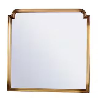 Southern Enterprises Medium Rectangle Gold Classic Mirror (36.25 in. H x 36 in. W) HD597164 | The Home Depot