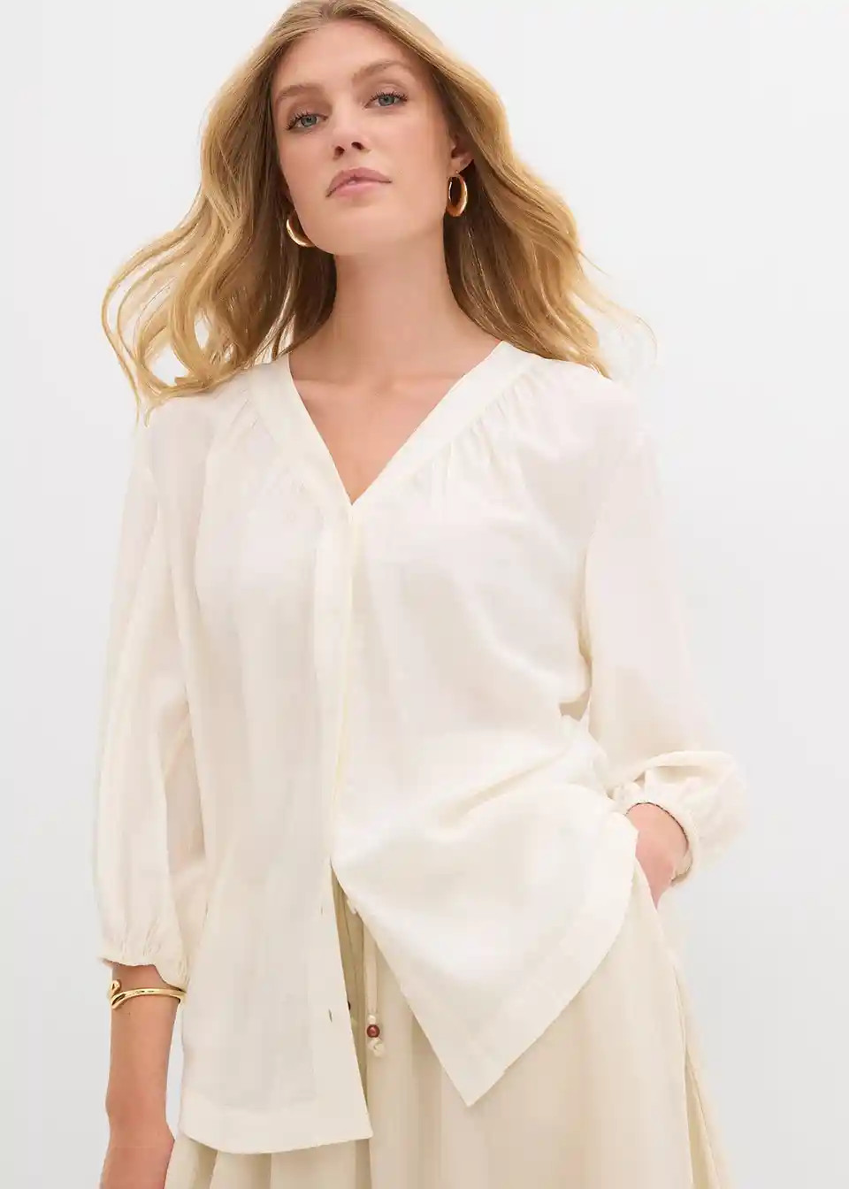Oversize-Bluse aus softem Viskose-Mix | Bonprix DE