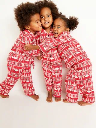 Unisex Lightweight Flannel Pajama Set for Toddler | Old Navy (US)