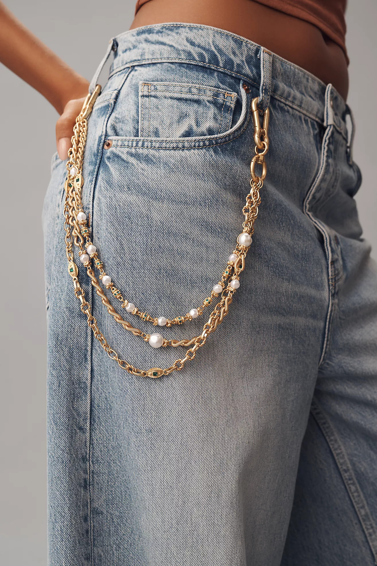 By Anthropologie Layered Pant Chain | Anthropologie (US)