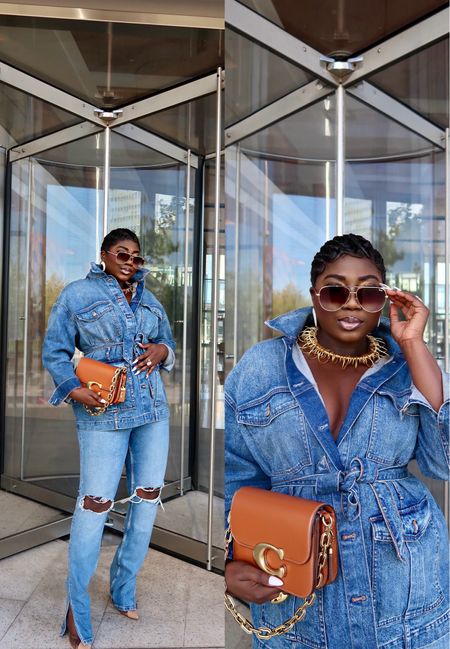 DENIM ON DENIM INSPO! Jeans are old from Zara but Express has the same!!

#LTKFindsUnder50 #LTKMidsize #LTKItBag