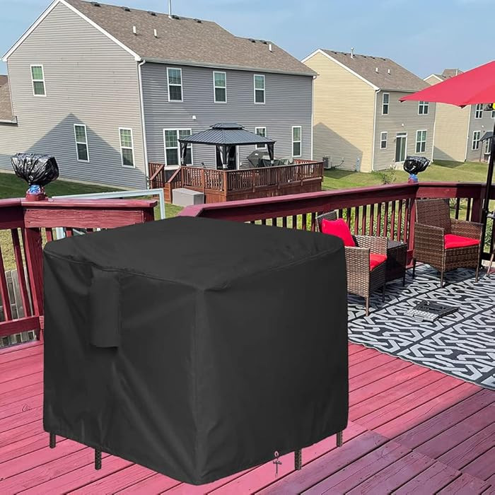 5 Piece Bar Height Patio Dining Set Covers Waterproof Outdoor 66 Inch Square Patio Furniture Bar ... | Amazon (US)