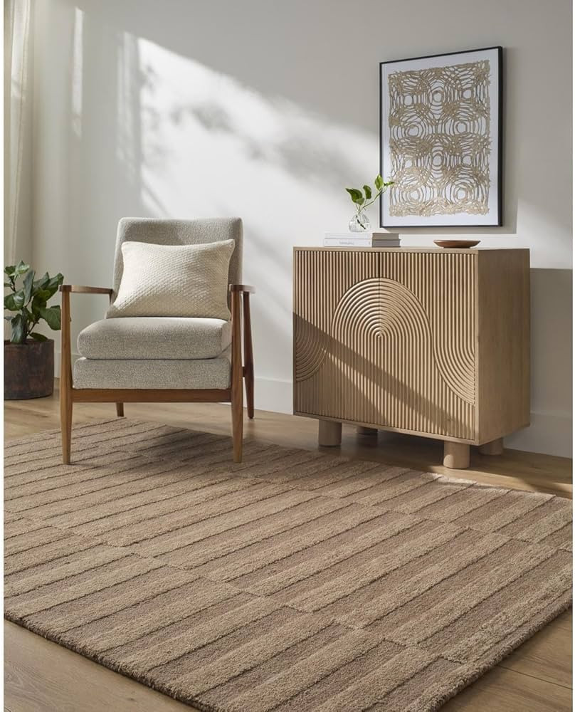 Livabliss x Our PNW Home Area Rugs - 8x10 Idaho Modern Brown Rug for Living Room Bedroom - Large ... | Amazon (US)