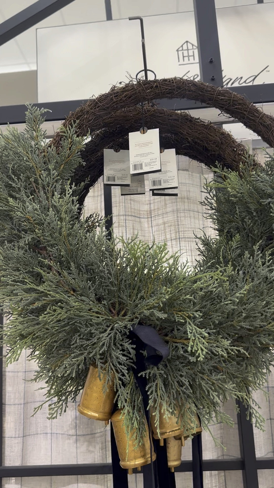 This might be my fav. $39 includes navy velvet ribbon and brass bells. 

#LTKsalealert #LTKSeasonal #LTKHolidaySale