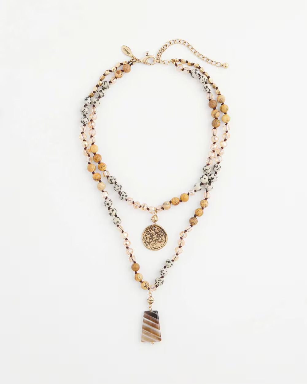 Jasper Layered Pendant Necklace | Chico's