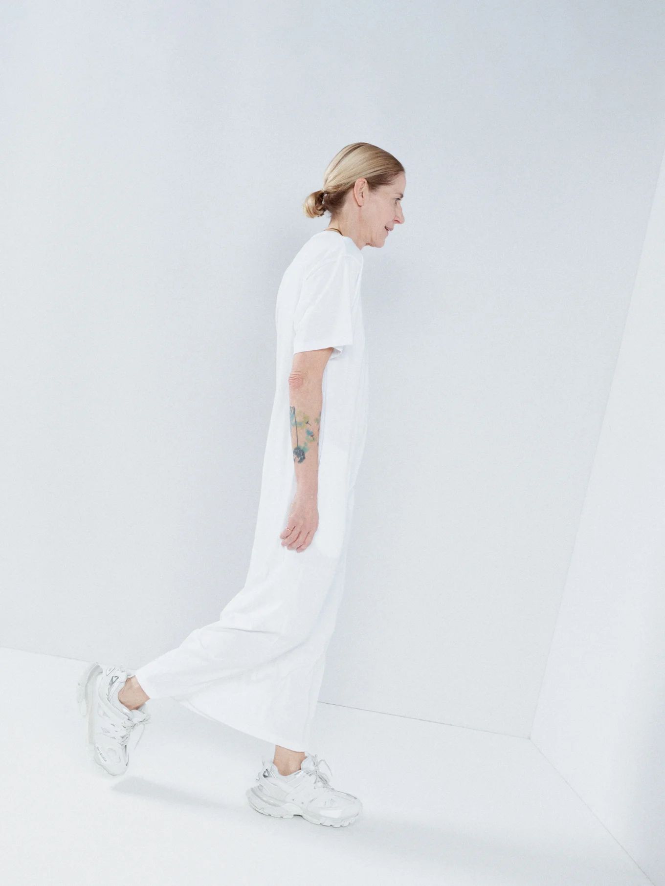 Recycled-yarn relaxed-fit jersey T-shirt dress | Matches (EU)