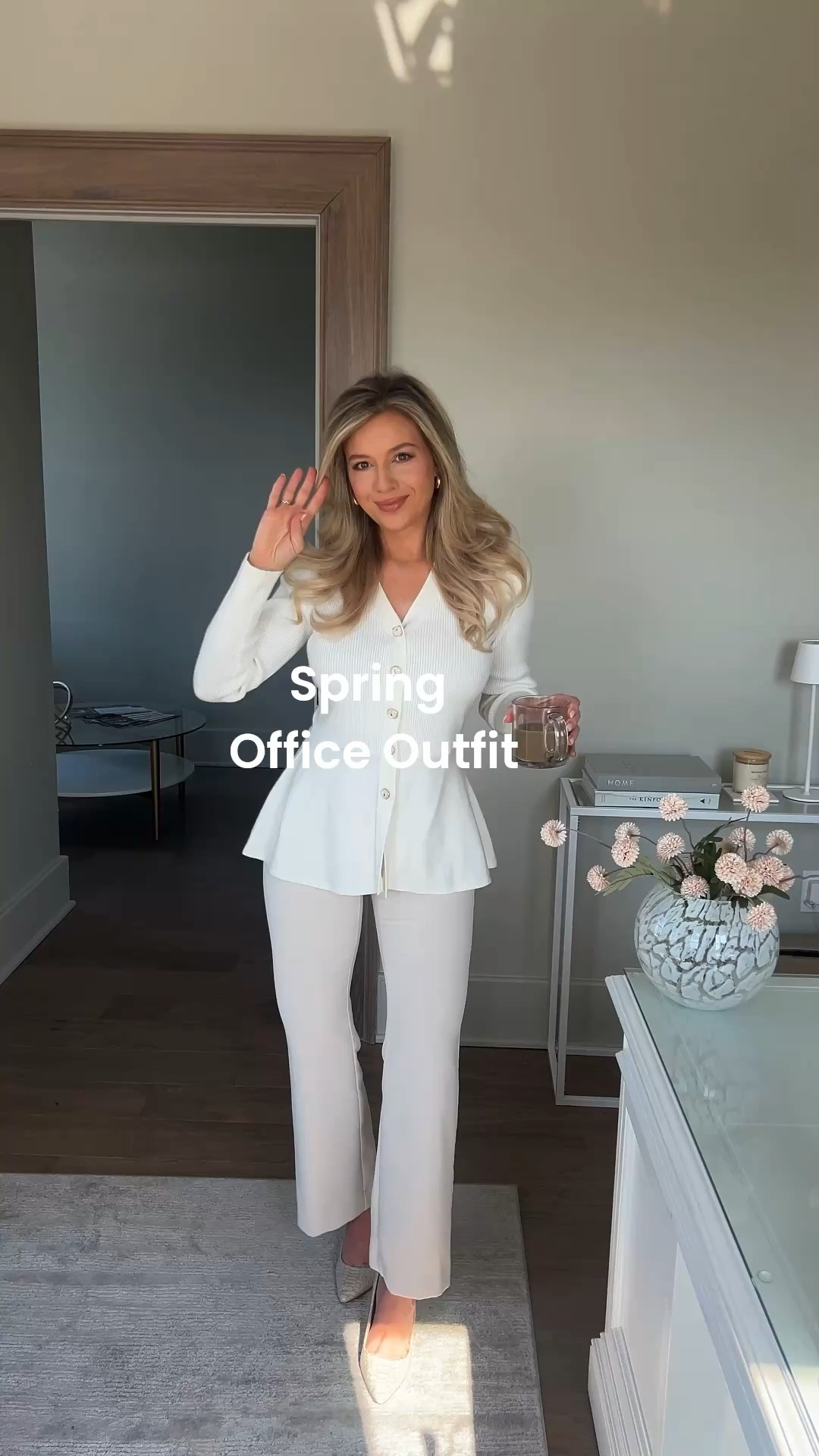 Obsessing over spring office outfits lately 🤭 this cardigan is Amazon and sooooo good! You will love it!

These trousers are my go to staples- wearing 00 petite! 

Spring outfits, office outfit, spring work outfits 

#LTKWorkwear