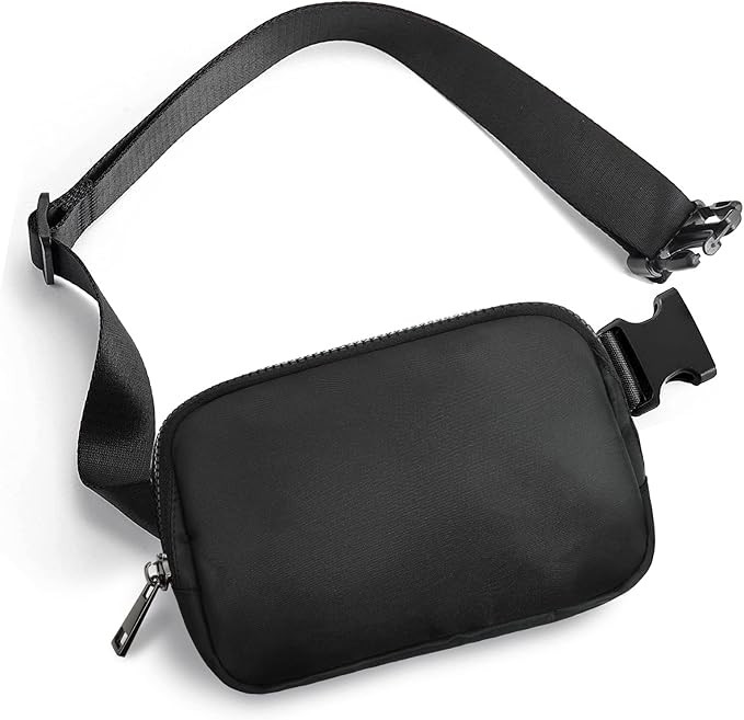 Dtown Belt Bag for Women Black Fanny Pack with Adjustable Strap Everywhere Mini Fanny Packs for T... | Amazon (US)