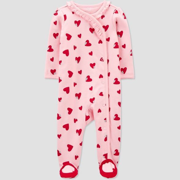 Baby Girls' Valentine's Heart Sleep N' Play - Just One You® made by carter's Pink | Target