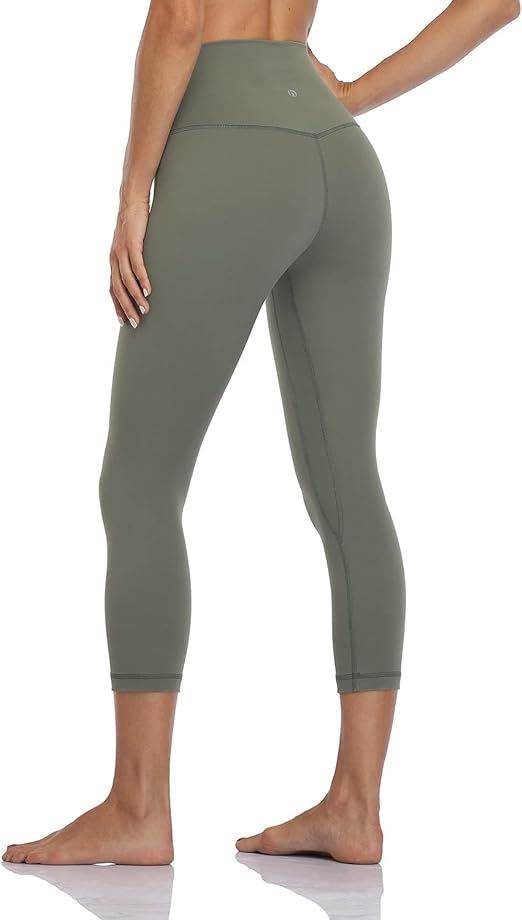 HeyNuts Hawthorn Athletic Essential II High Waisted Yoga Capris Leggings, Workout Cropped Pants 2... | Amazon (US)