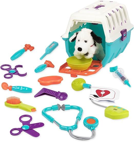 Battat - Dalmatian Vet Kit - Interactive Vet Clinic and Cage Pretend Play for Kids (15 pieces) , ... | Amazon (US)