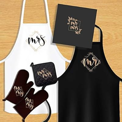 KEDRIAN Mr And Mrs Kitchen Set (5 Pieces), Couple Gifts, Wedding Gifts For Couple, Best Engagemen... | Amazon (US)