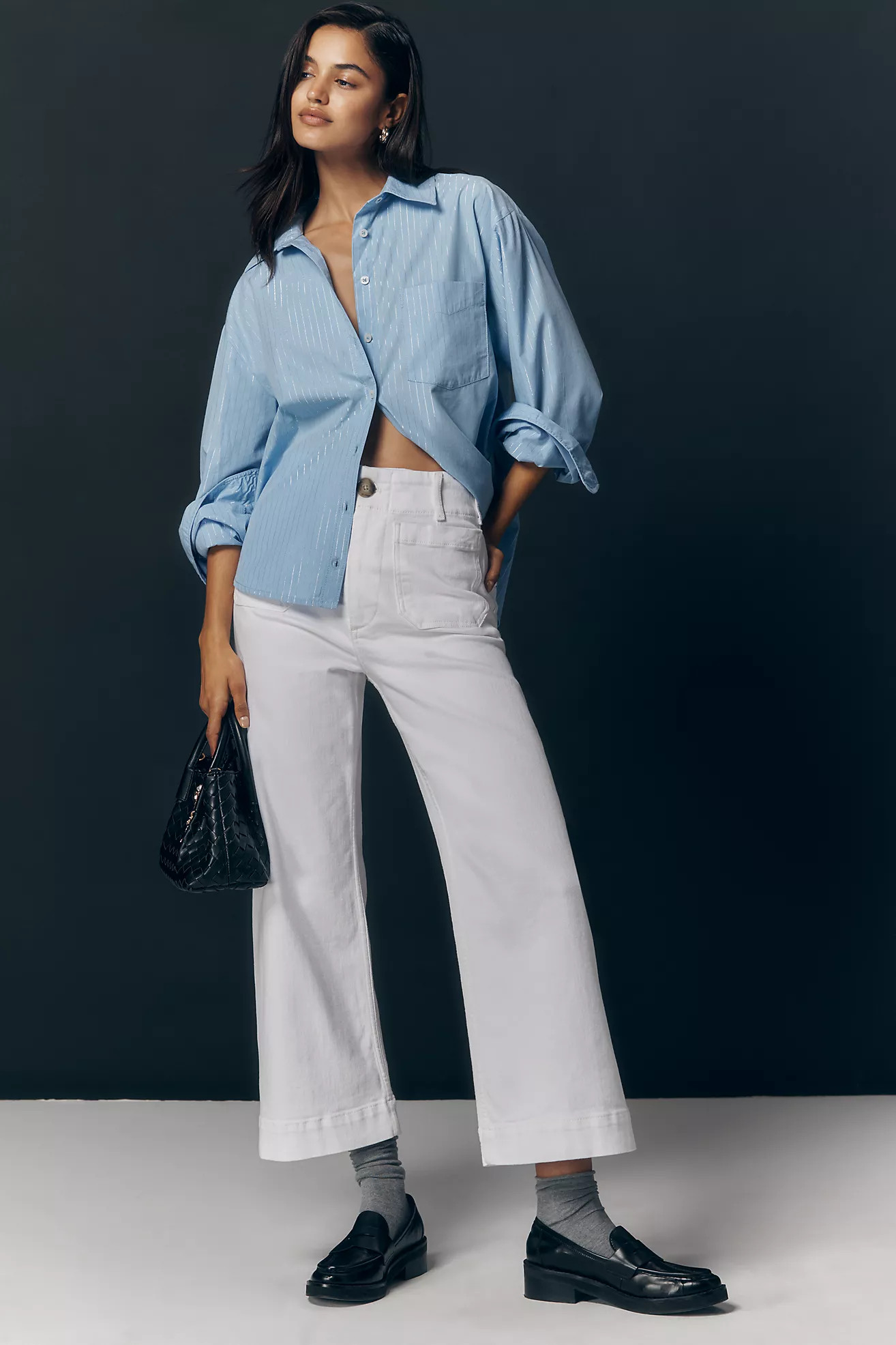 The Colette Crop Wide-Leg Jeans by Maeve | Anthropologie (US)