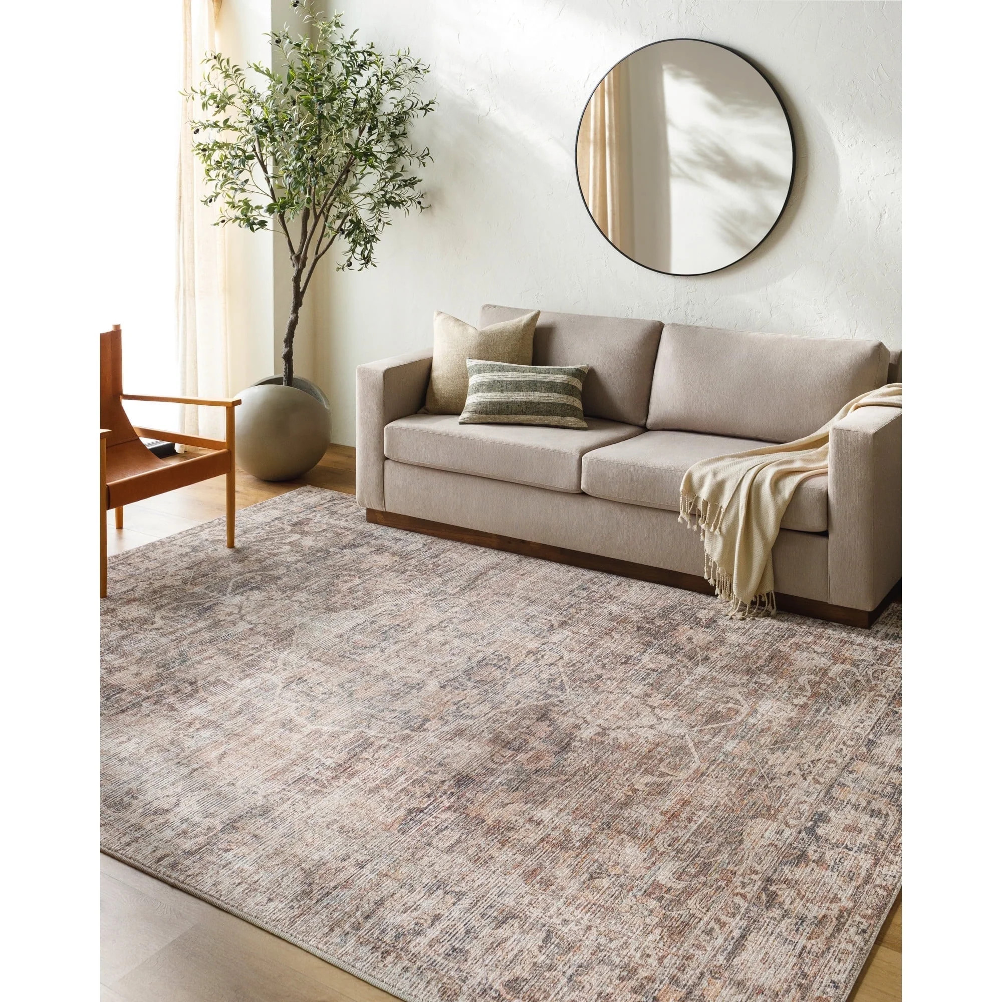 Becki Owens x Livabliss Marlene Medallion Area Rug, Dark Brown ,2'2" x 3'9" | Walmart (US)